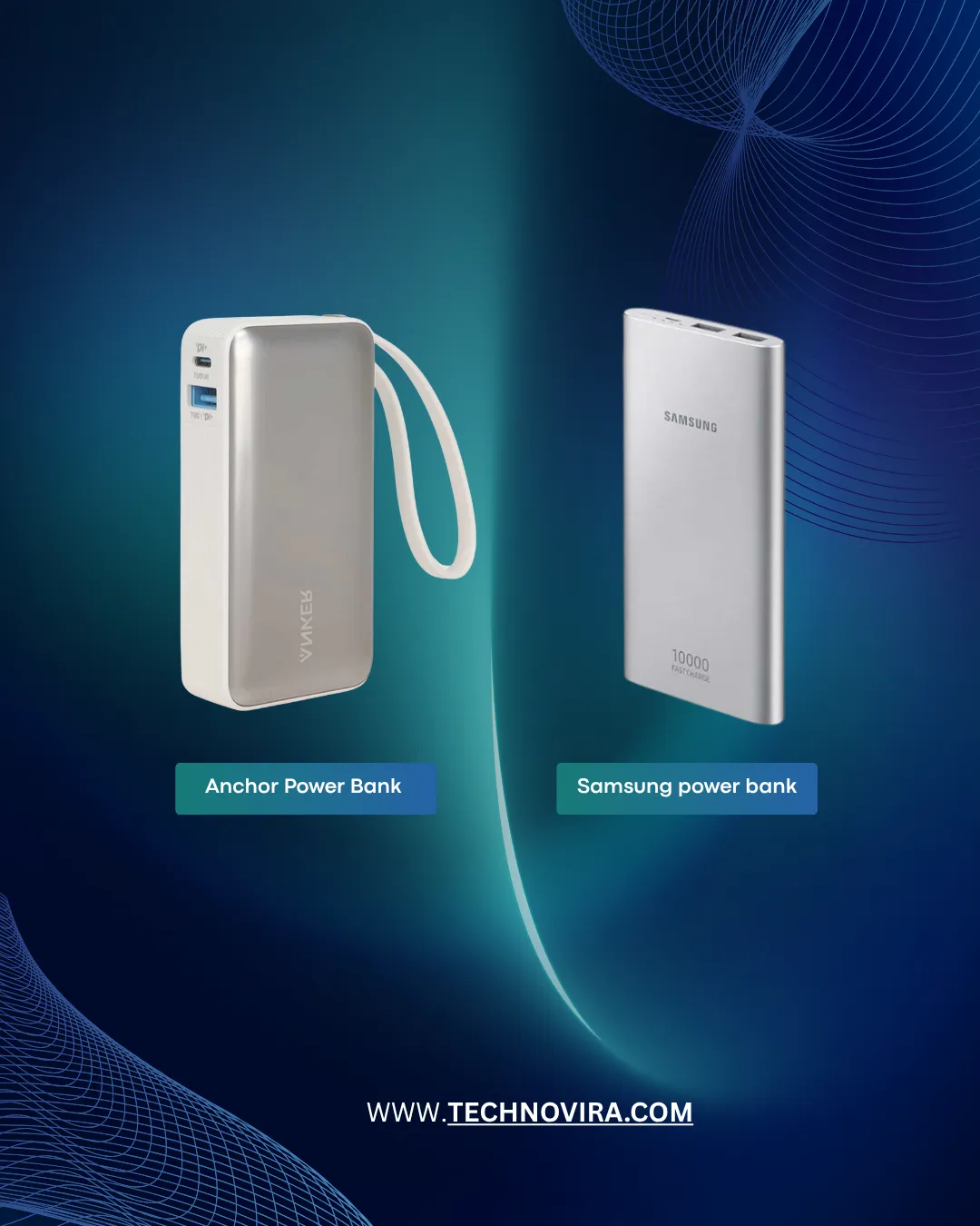 مقایسه پاوربانک انکر و سامسونگ - تکنویرا