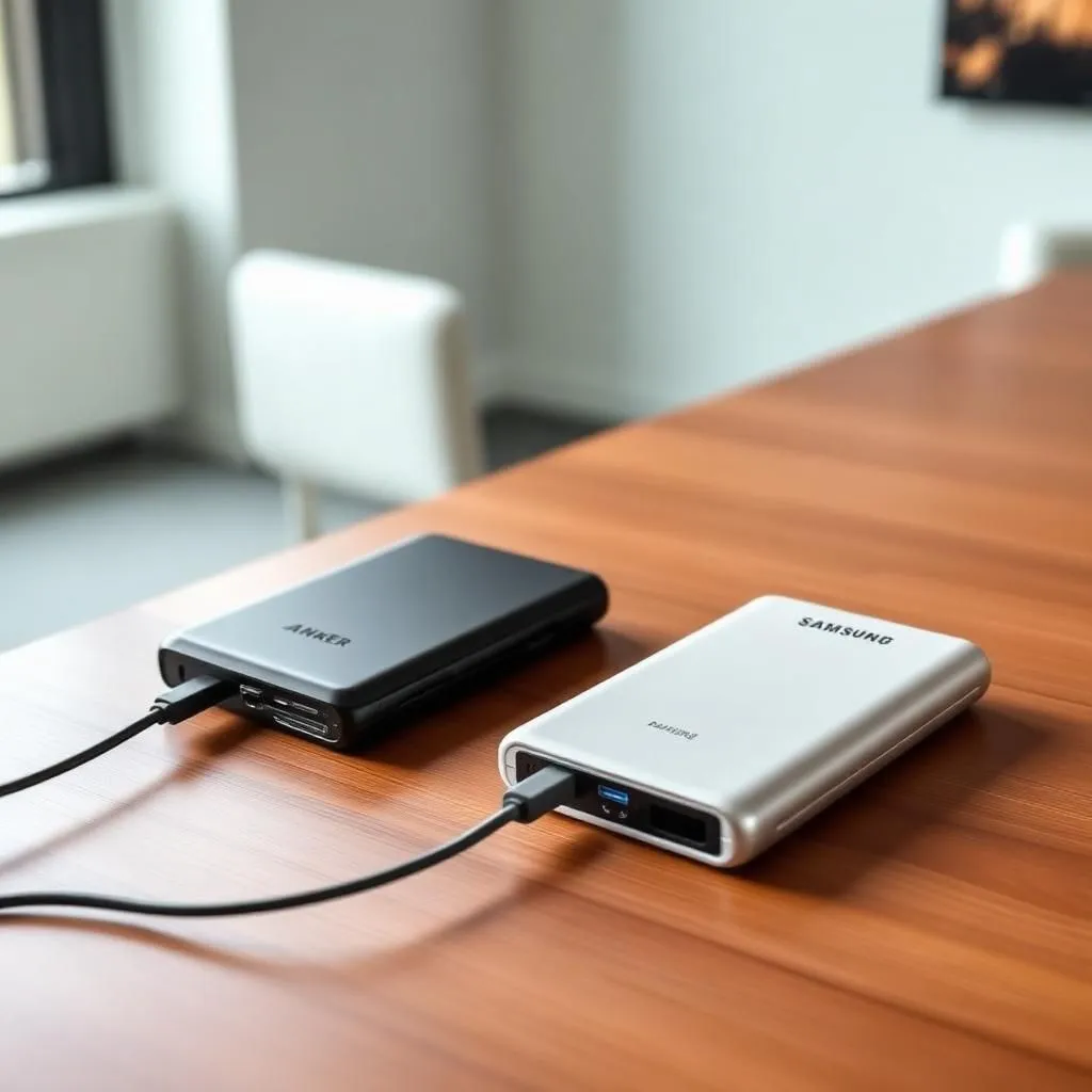 مقایسه دو برند انکر و سامسونگ در تولید پاروبانک - تکنویرا